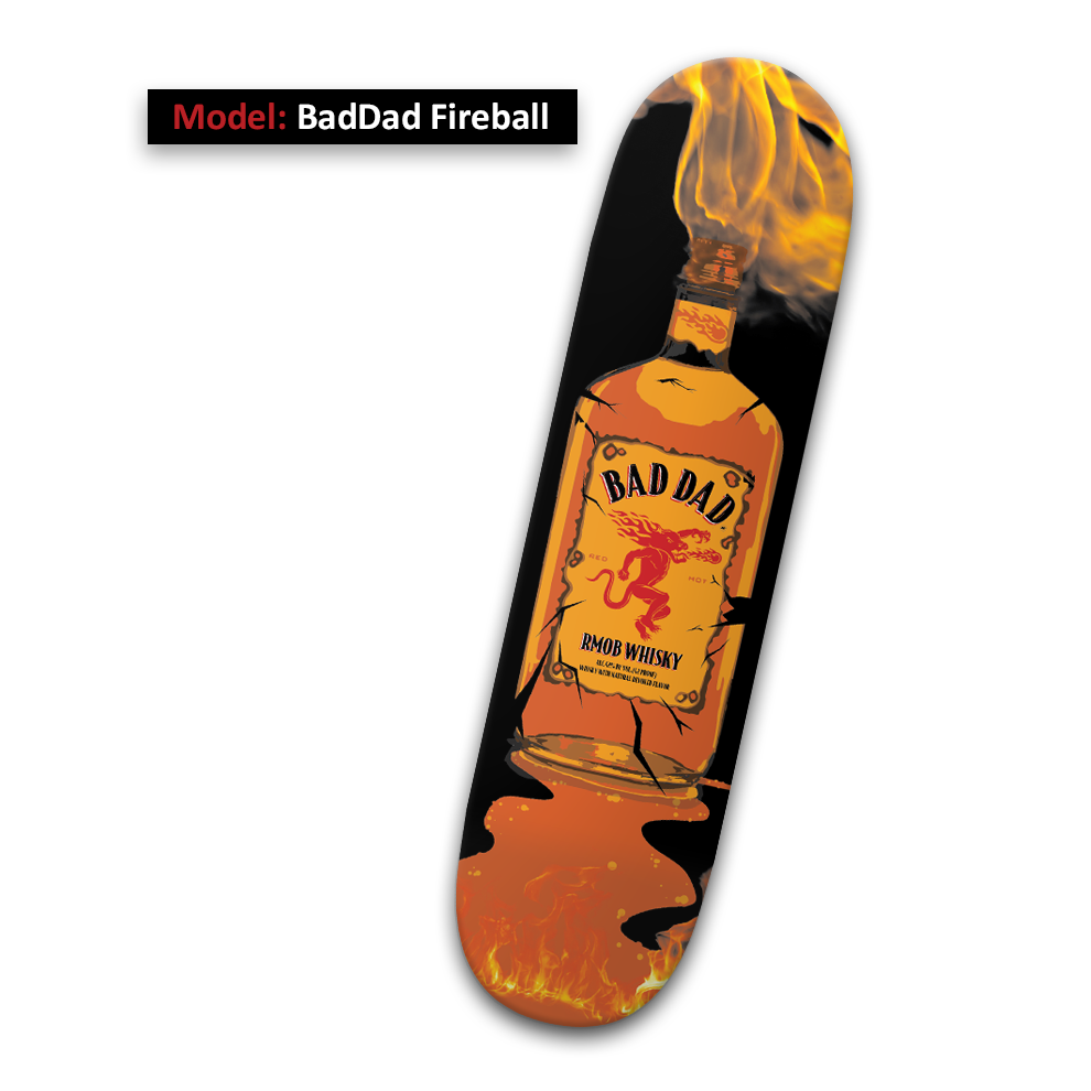 BadDad Fireball Skateboard Deck