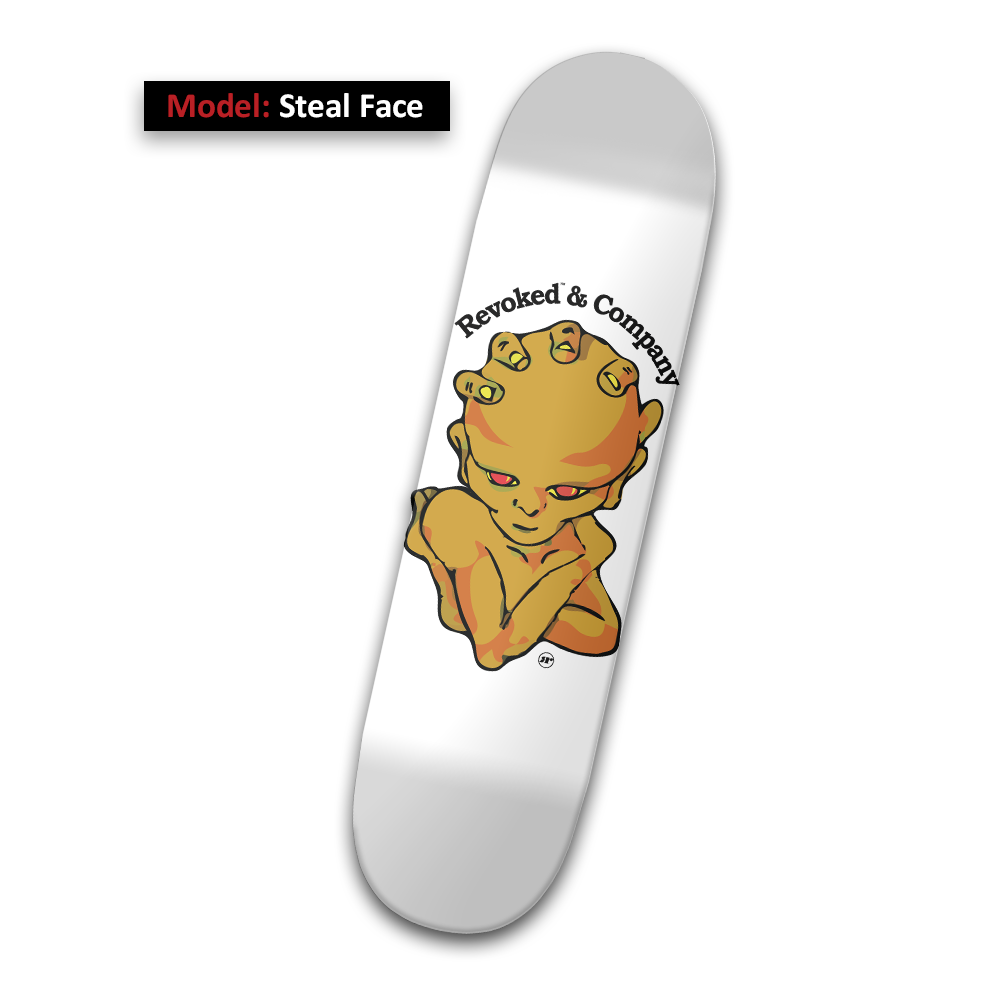 Revoked Steal Face Skateboard Deck