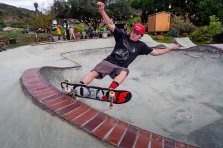 Revoked Mobster Justen Skateboarding