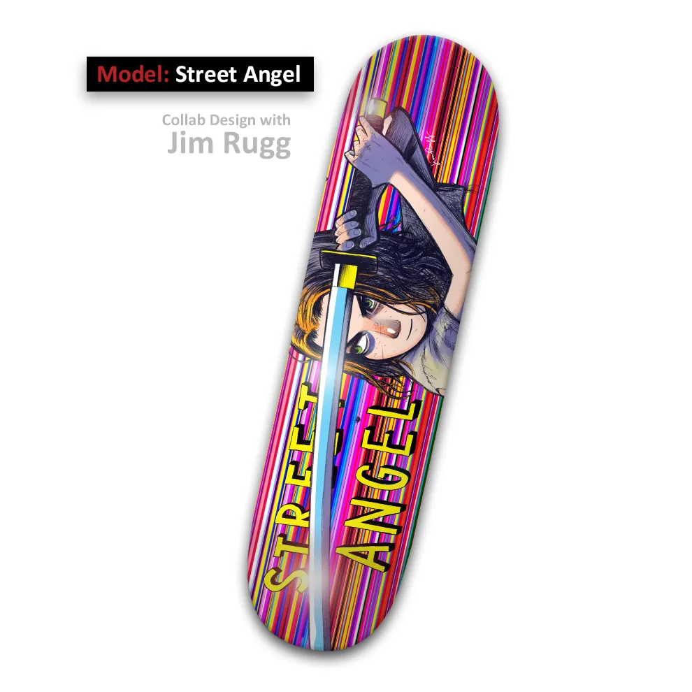 Street Skateboard Angel by Jim Rugg