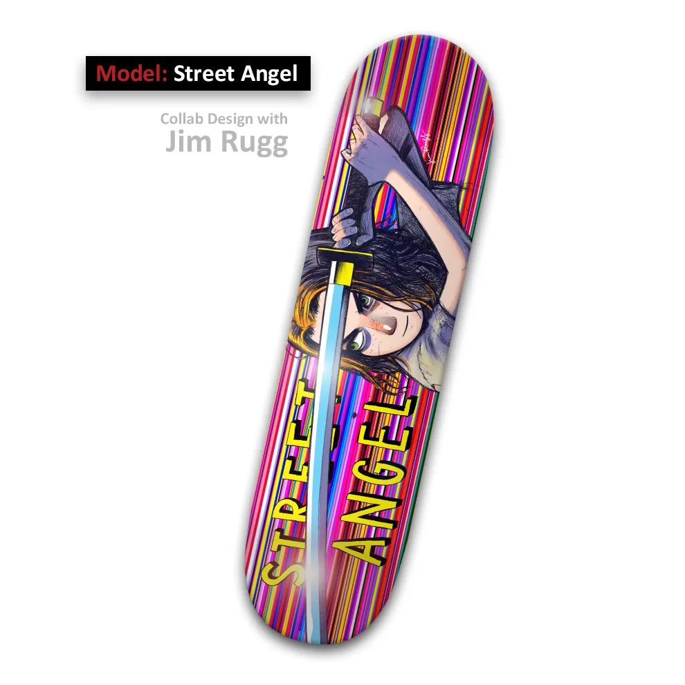Street Skateboard Angel by Jim Rugg Street Skateboard Angel by Jim Rugg