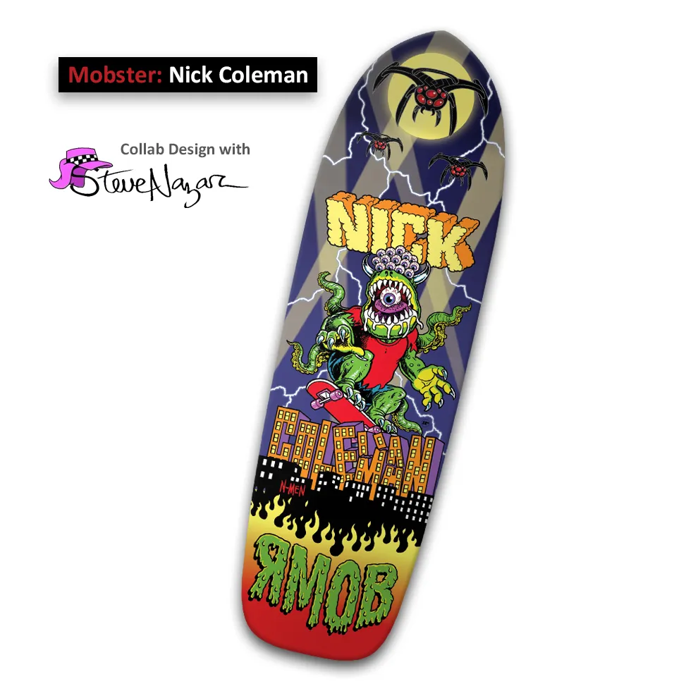 Nick Coleman &#039;New School&#039; Skateboard Deck