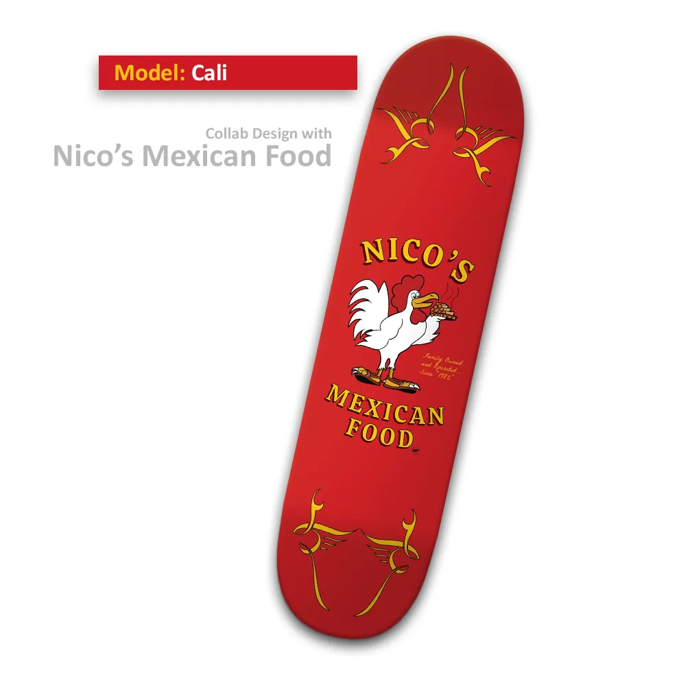 Nico&#039;s &quot;Cali&quot; Ocean Beach Skateboard Deck